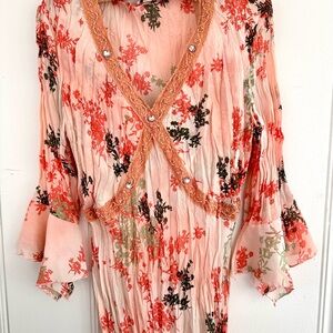 Vintage Y2K Jaipur Flowy Floral Top